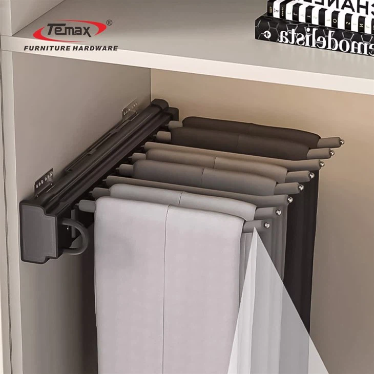 Temax Pull Out Wardrobe Trouser Rack W-A007
